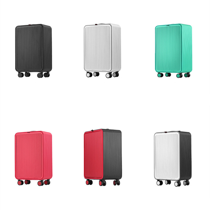 全铝镁合金行李箱子金属前开盖