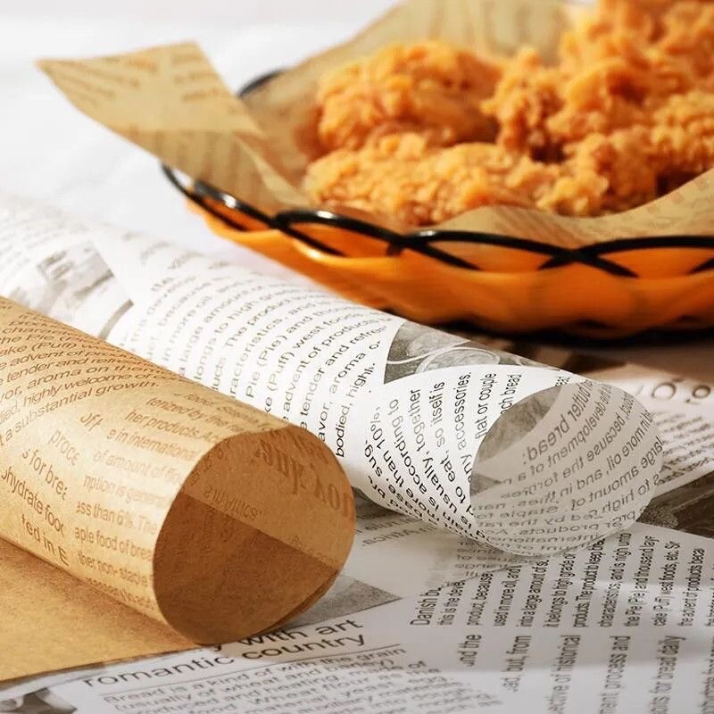 汉堡托盘烘焙煎牛排美式面包商用食品级英文垫防油餐盘点心防油纸