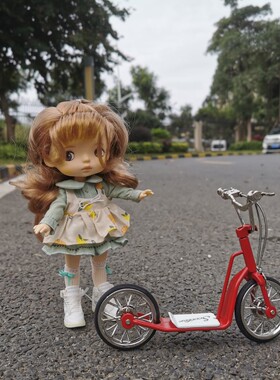 8分BJD野蛮宝贝blythe小布芭芭拉巴萨卡娃用拍照道具脚踏车滑板车