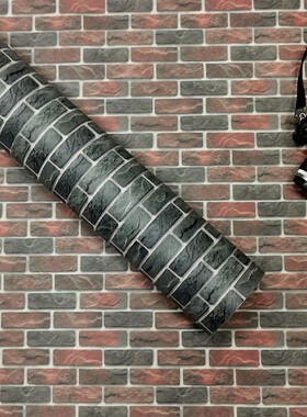 BJD/SD娃娃小布Blythe拍照背景DIY娃屋配件工业风咖啡厅砖纹墙纸