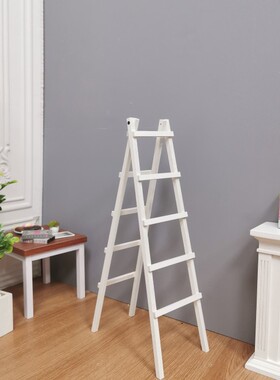 6分8分BJD SD小布blythe拍照道具人字梯娃屋家具装饰配件木质梯子