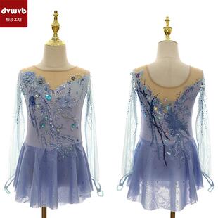 DVWVB花样滑冰专业定制女童表演比赛考级裙子花样滑冰演出服Y71