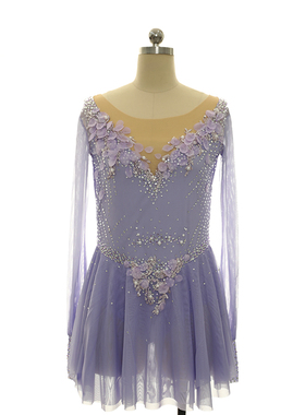 DVWVB花样滑冰专业定制女童表演比赛考级裙子花样滑冰演出服BD07