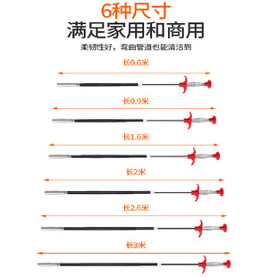 管道疏通器通下水道神器下水道疏通神抓四爪取物器通厨房马桶地漏