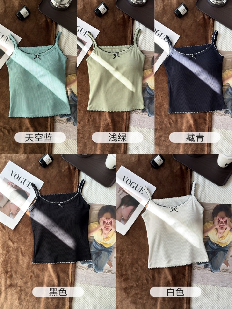 6689提花肌理重工绣边吊带背心女带胸垫美背外穿内搭显瘦打底上衣,女士内衣/男士内衣/家居服,保暖背心,淘宝优惠券,粉丝福利购,淘宝优惠卷