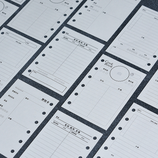 食谱记录内页m5美食手帐a7内页烹饪奇葩A6per活页笔记本替换纸