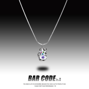 BARCODE 星星饼干项链可爱甜酷学生闺蜜吊坠饰品小众简约锁骨链女