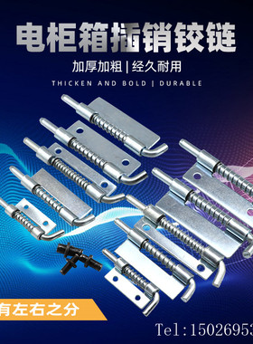 铁镀锌电柜设备铰链插销工业机柜平板插销CL225铰链弹簧插销