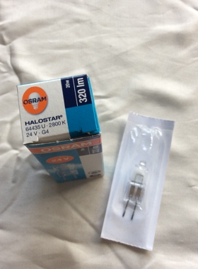 OSRAM欧司朗 64435U 24V 20W 卤素灯米泡医学灯泡G4细脚
