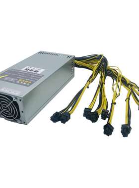 全新静音版2U 1800W 2000W 单路12V电源 L3+ S9 851 852 8卡平台
