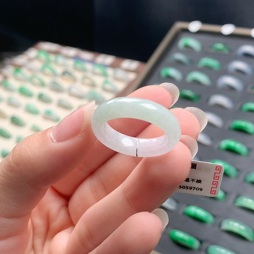 翡翠戒指素圈16号Y11