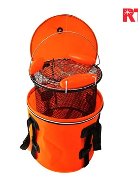 RTI折叠鱼桶钓鱼垂钓户外装鱼捕鱼打水桶EVA加厚钓鱼箱活鱼桶鱼护