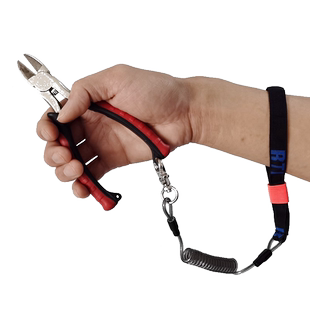 RTI失手绳不锈钢弹力多功能钓鱼手腕高空防坠防脱防丢作业工具绳