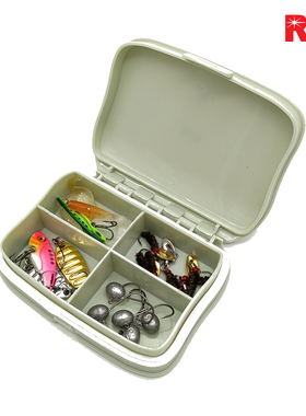 RTI钓鱼配件盒防水小路亚盒微物飞蝇盒鱼钩收纳盒渔具假饵路亚饵