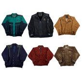 vintage古着美式 复古中古港风棒球服工装 阿美咔叽男女外套H169