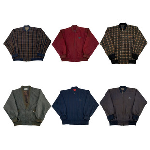 vintage古着美式 阿美咔叽男女外套G192 复古中古港风棒球服工装