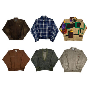 vintage古着美式 阿美咔叽男女外套G187 复古中古港风棒球服工装