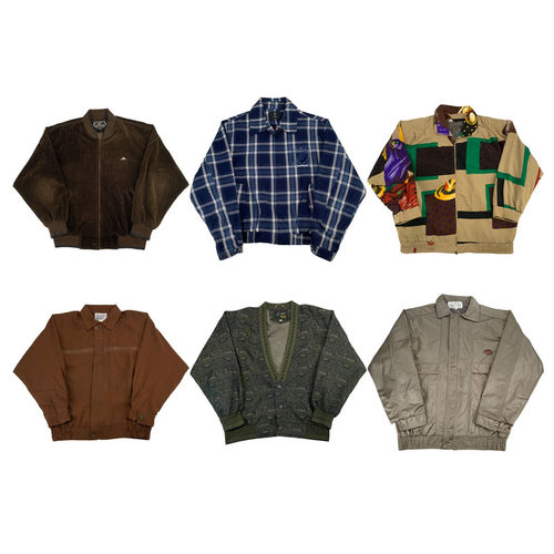 vintage古着美式复古中古港风棒球服工装阿美咔叽男女外套G187