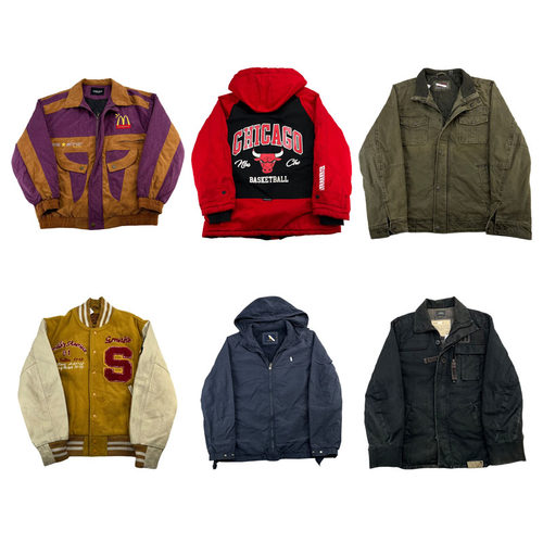 vintage古着美式复古棒球服工装阿美咔叽牛仔男女厚款外套H109