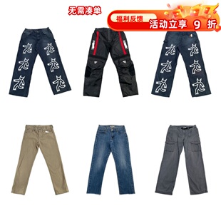 男女K31 牛仔休闲运动长裤 vintage古着美式 复古阿美咔叽外贸工装