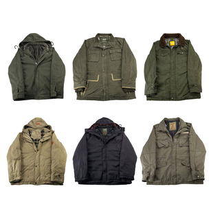 vintage古着美式复古阿美咔叽做旧多袋工装猎人装BF加厚外套H177