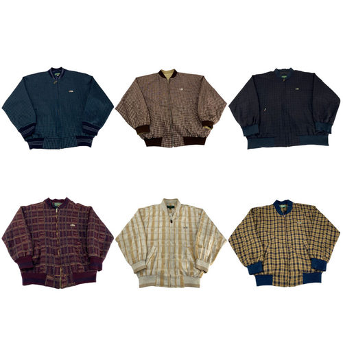 vintage古着美式复古中古港风棒球服工装阿美咔叽男女外套E13