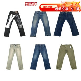 男女K30 牛仔休闲运动长裤 vintage古着美式 复古阿美咔叽外贸工装