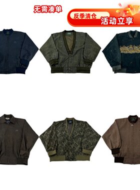 vintage古着美式复古中古港风棒球服工装阿美咔叽男女外套G265