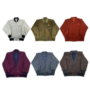 vintage古着美式 阿美咔叽男女外套G189 复古中古港风棒球服工装