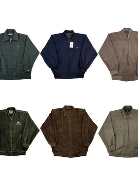 vintage古着美式复古中古港风棒球服工装阿美咔叽男女外套G164