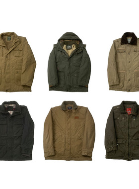 vintage古着美式复古阿美咔叽做旧多袋工装猎人装BF加厚外套H167