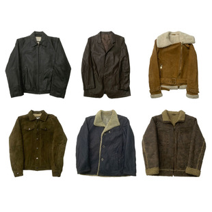 vintage古着皮衣美式 A2复古休闲皮毛一体飞行员皮夹克外套男女P51