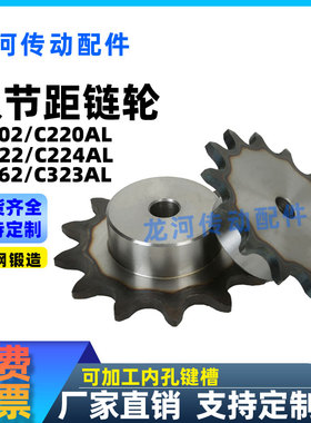 双节距链轮C2102/C220AL/C2122/C224AL/C2162/C323AL节距P100链轮