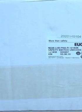 议价Euchner 121836 安士能安全开关 MGB-L拍前询价
