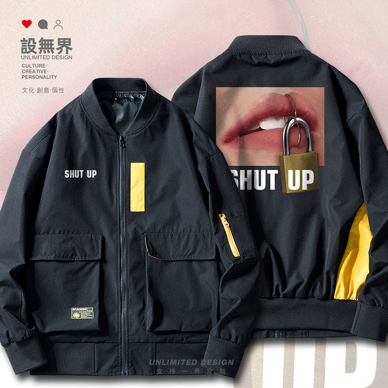 女性性感嘴唇闭嘴红唇欧美另夹克