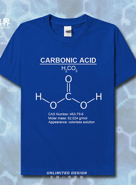 碳酸carbonic acid甲二酸二元弱酸化学分子式短袖T恤男女设 无界
