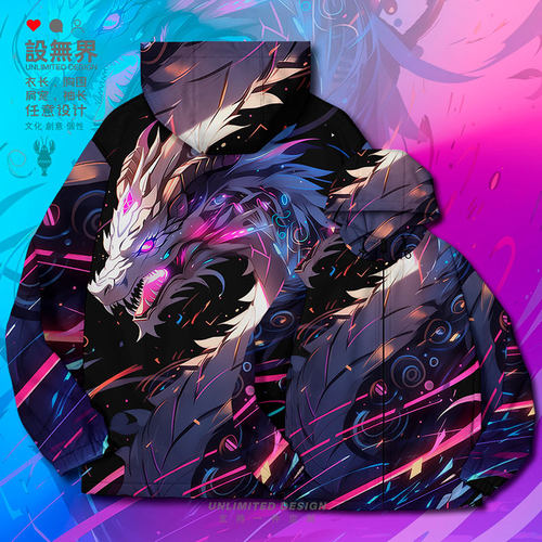 中国赛博龙科技风机械龙年潮棉服