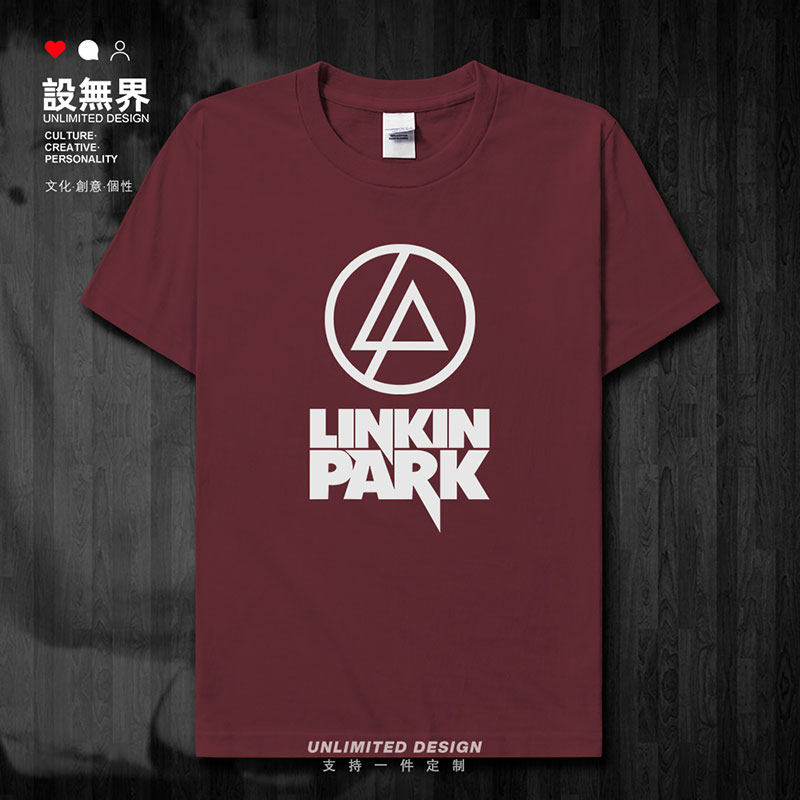 欧美摇滚林肯公园linkpar短袖T恤