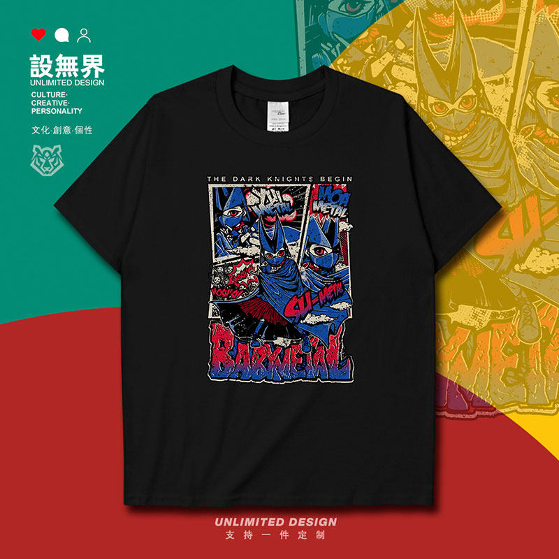 日本组合babymetal复古海短袖T恤