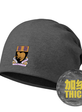 伦敦政治经济学院LSE名校学生帽子加绒堆堆帽男女冬头巾帽设 无界