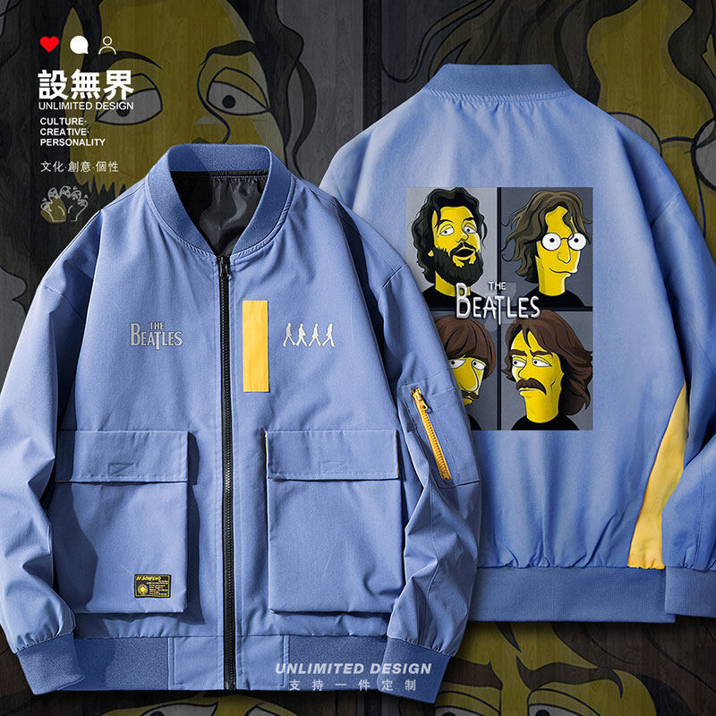 卡通人物恶搞披头士乐队四宫夹克