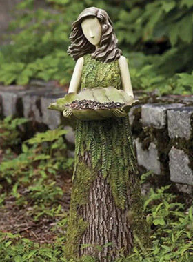 美式乡村庭院树脂童话森林女孩