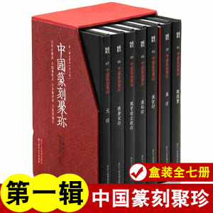 中国篆刻聚珍第一辑全套7册精装中国篆刻大字典战国印汉官汉私印秦印古玺印书画印章图谱篆书临摹鉴赏中国历代篆刻集粹印谱