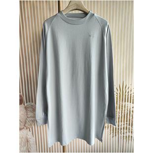 插肩袖 纯棉针织长袖 长款 T恤衫 胸围114cm 高品霓虹 女衫 春秋款