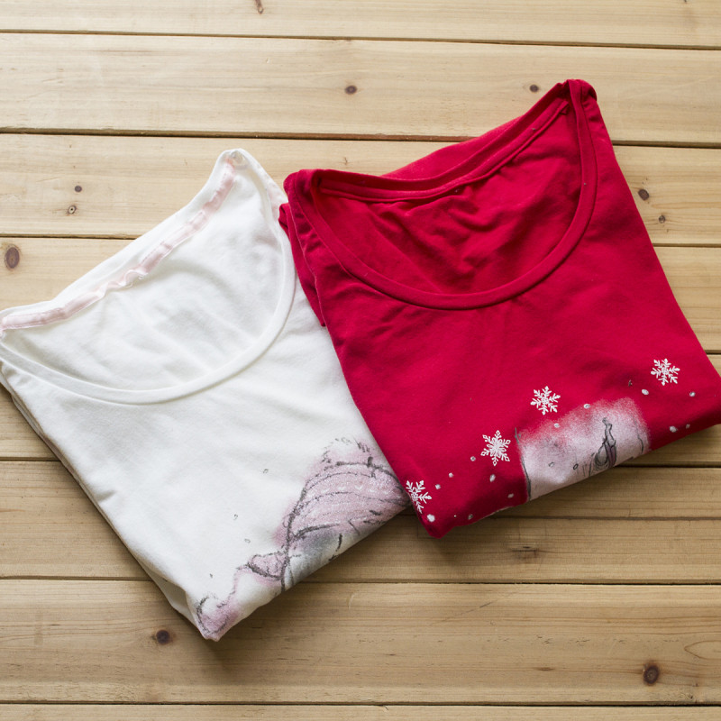 外贸原单 纯棉春夏装新款圆领长袖T恤打底衫大码女装1