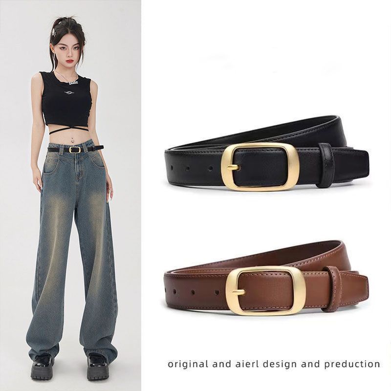 皮带女款2025新款腰带女士时尚休闲百搭配牛仔裤装饰裤腰带女配裙