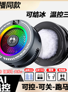 主播同款-7智能AI三档温控结冰散热器跑马灯数显可关灯磁吸背夹新
