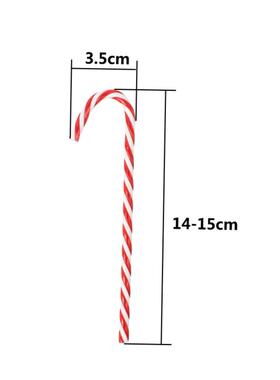 HUADODO 6Pcs/Lot Candy Crutch Christmas Tree Decoration