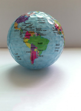 Globe Map Print Earth Golf Balls Indoor Outdoor Beginner Pra