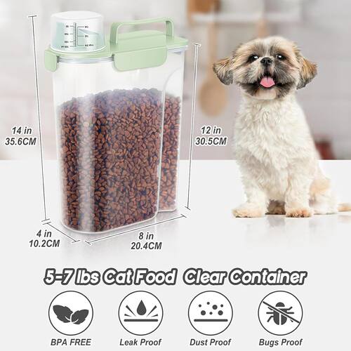 Cat Food Storage Container with Upgraded Large Nozzle